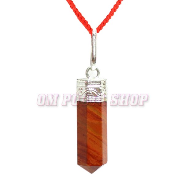 Red Jasper Pencil Pendant